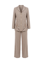 Beige Suit Set with pocket