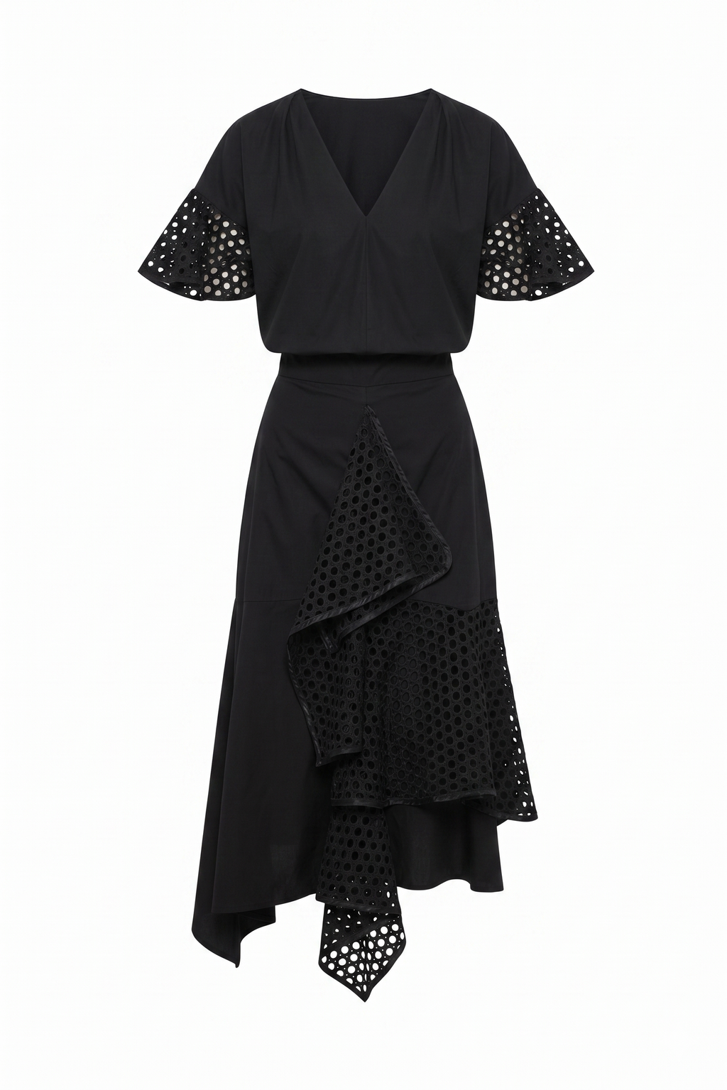 Top and skirt Set with Eyelet Detailing