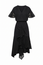 Top and skirt Set with Eyelet Detailing
