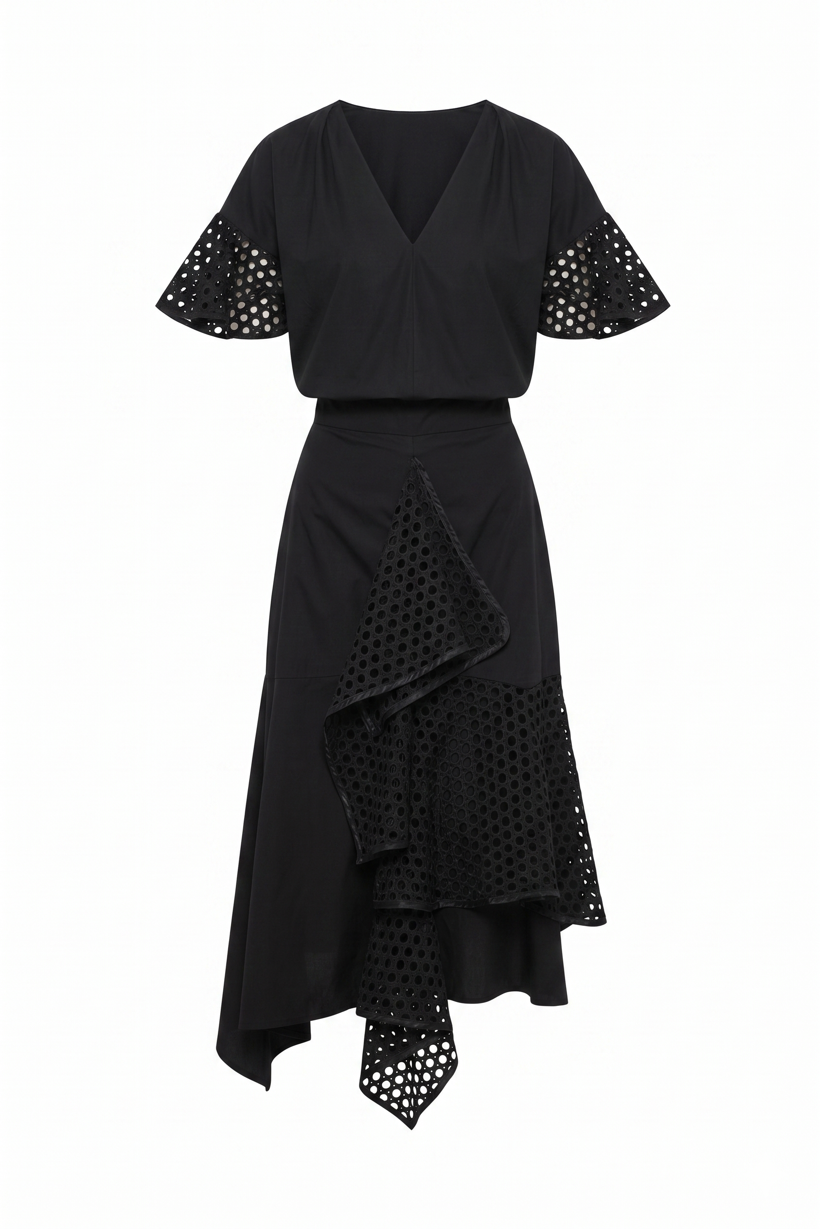 Top and skirt Set with Eyelet Detailing