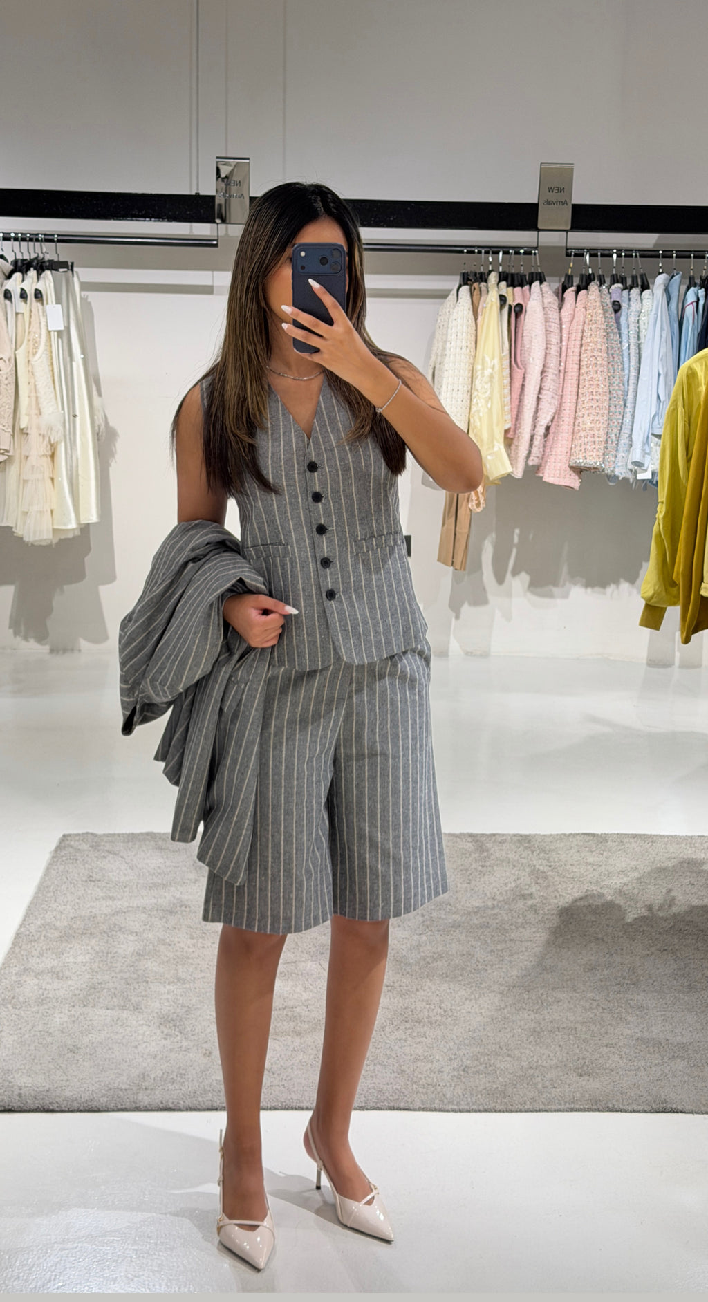 Blazer vest with short