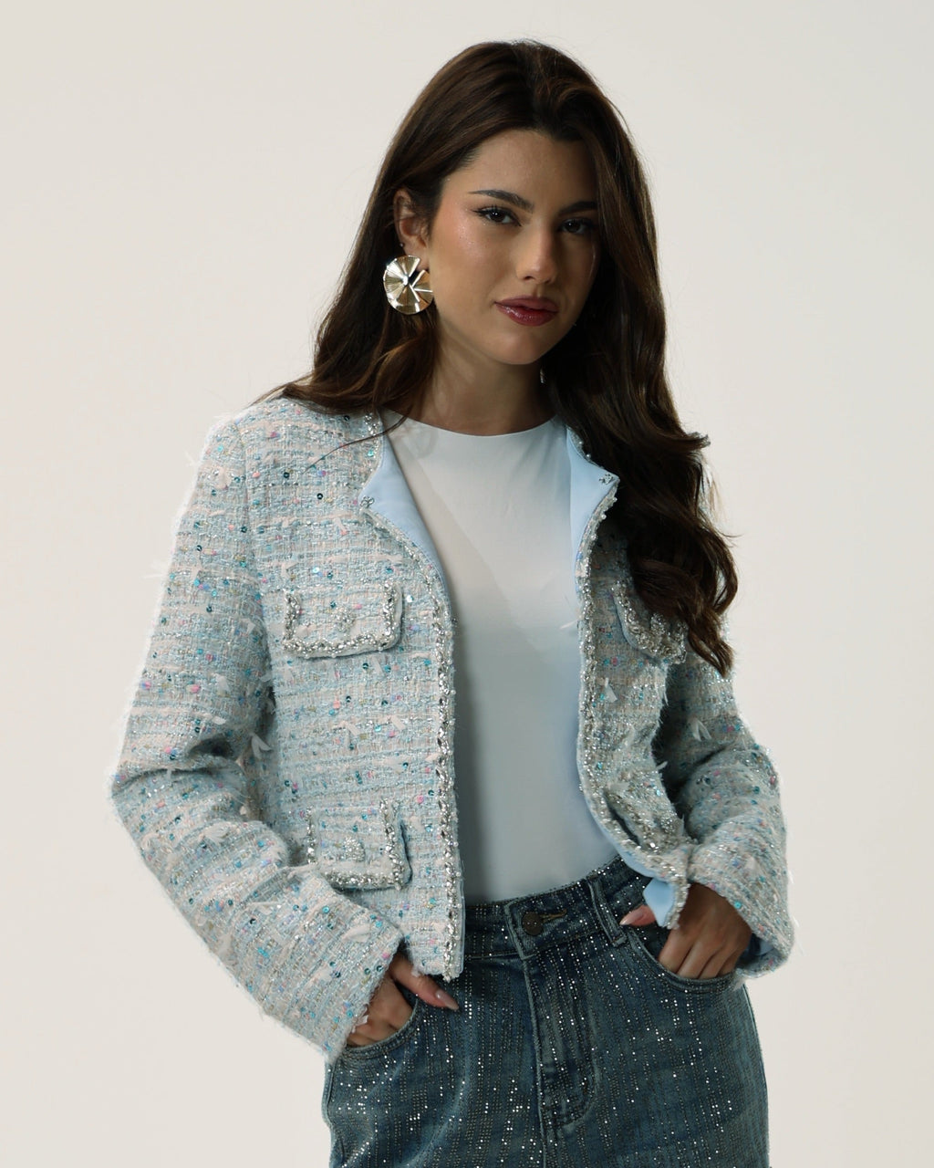 TWEED JACKET C6002