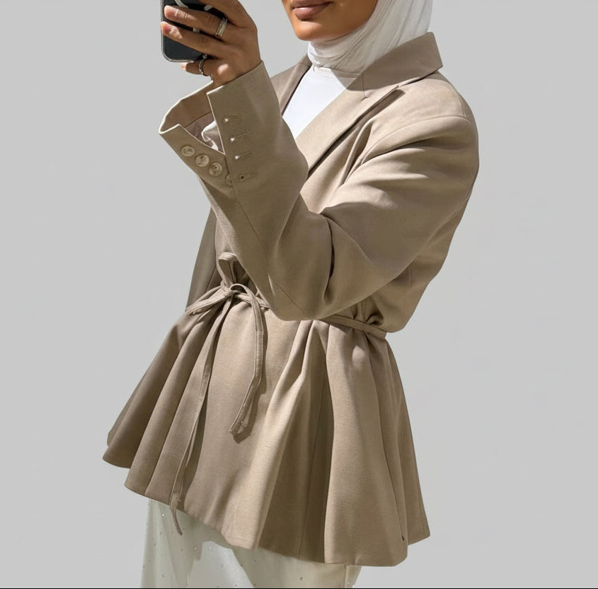 BASIC BLAZER DARK BEIGE 939