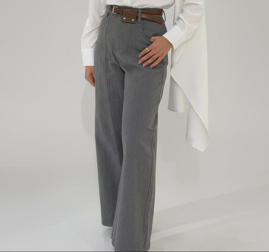 PANTS WITH BROWN BELT 2101