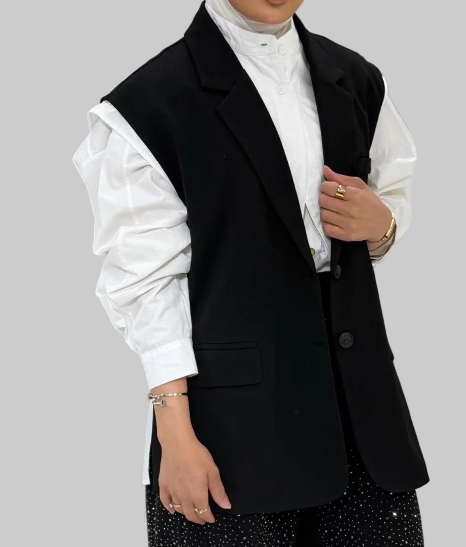 VEST WITH SHIRT 3592
