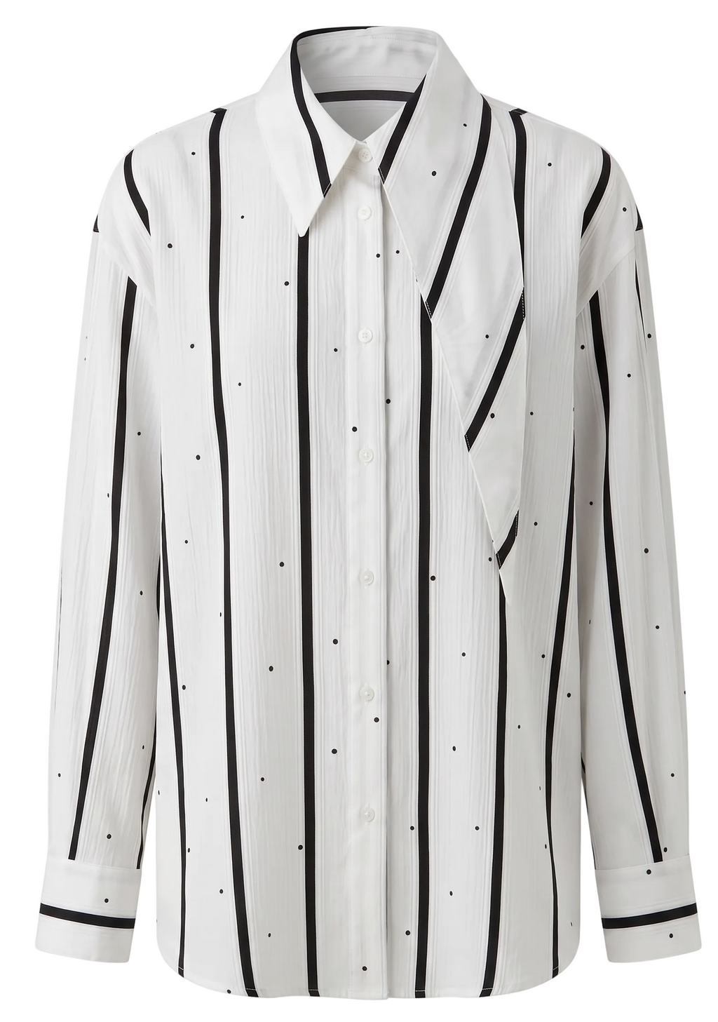 STRIPED SHIRT WITH STRASS