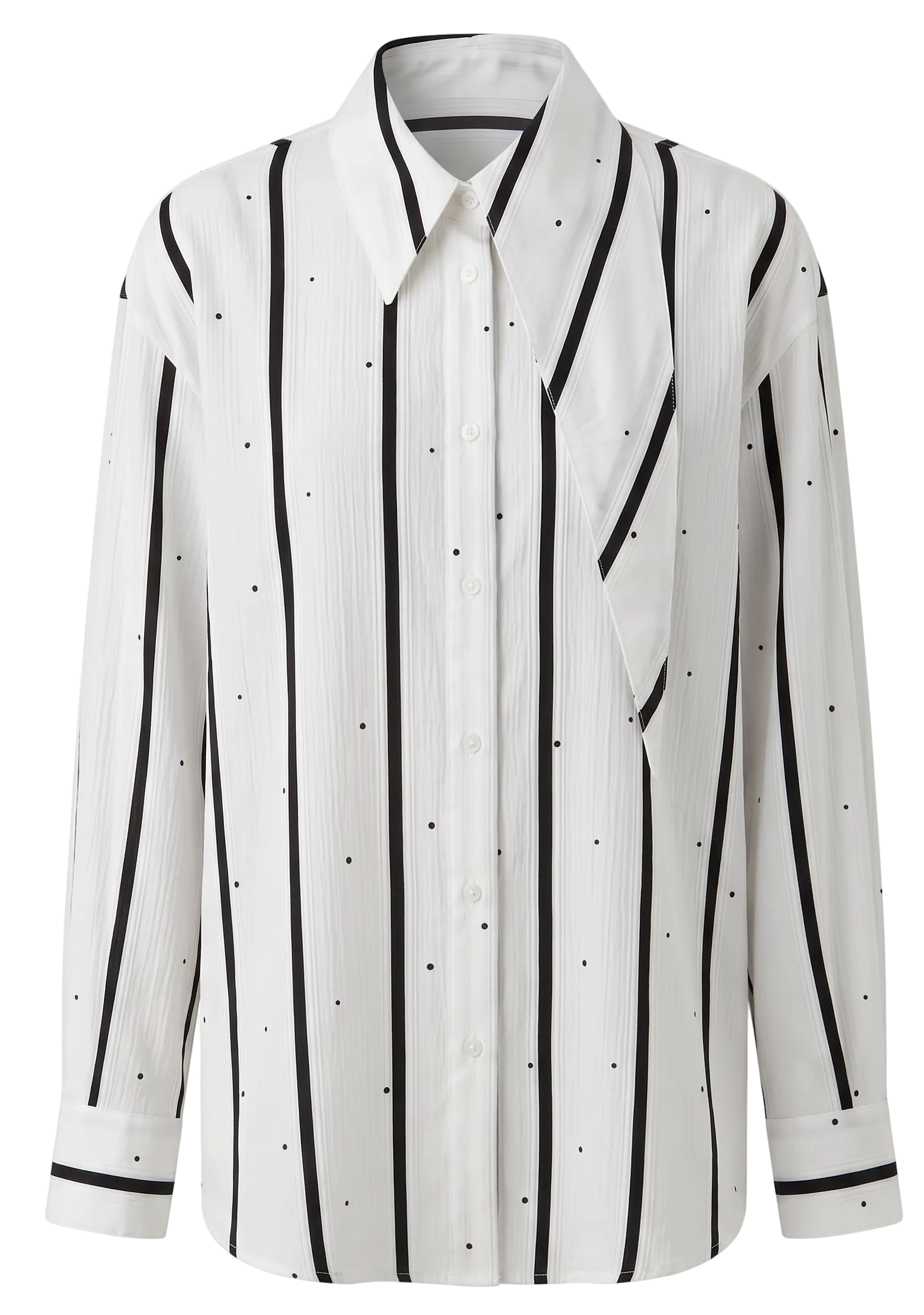 STRIPED SHIRT WITH STRASS