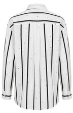 STRIPED SHIRT WITH STRASS