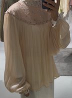 STAIN SHIRT WITH TOP STRASS