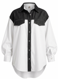 Top shirt demin with white