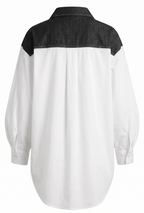 Top shirt demin with white