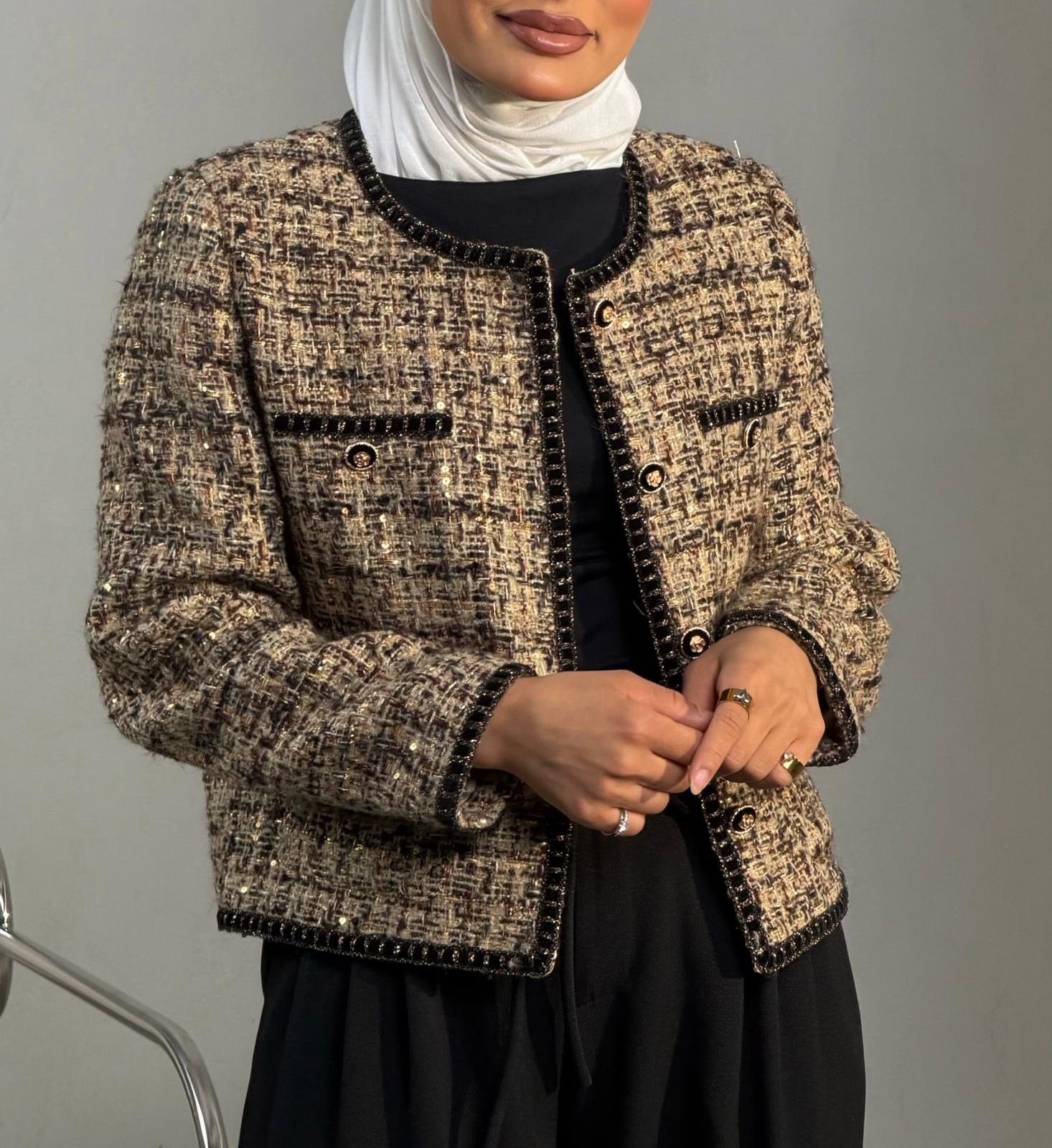 BLACK TWEED JACKET 26031