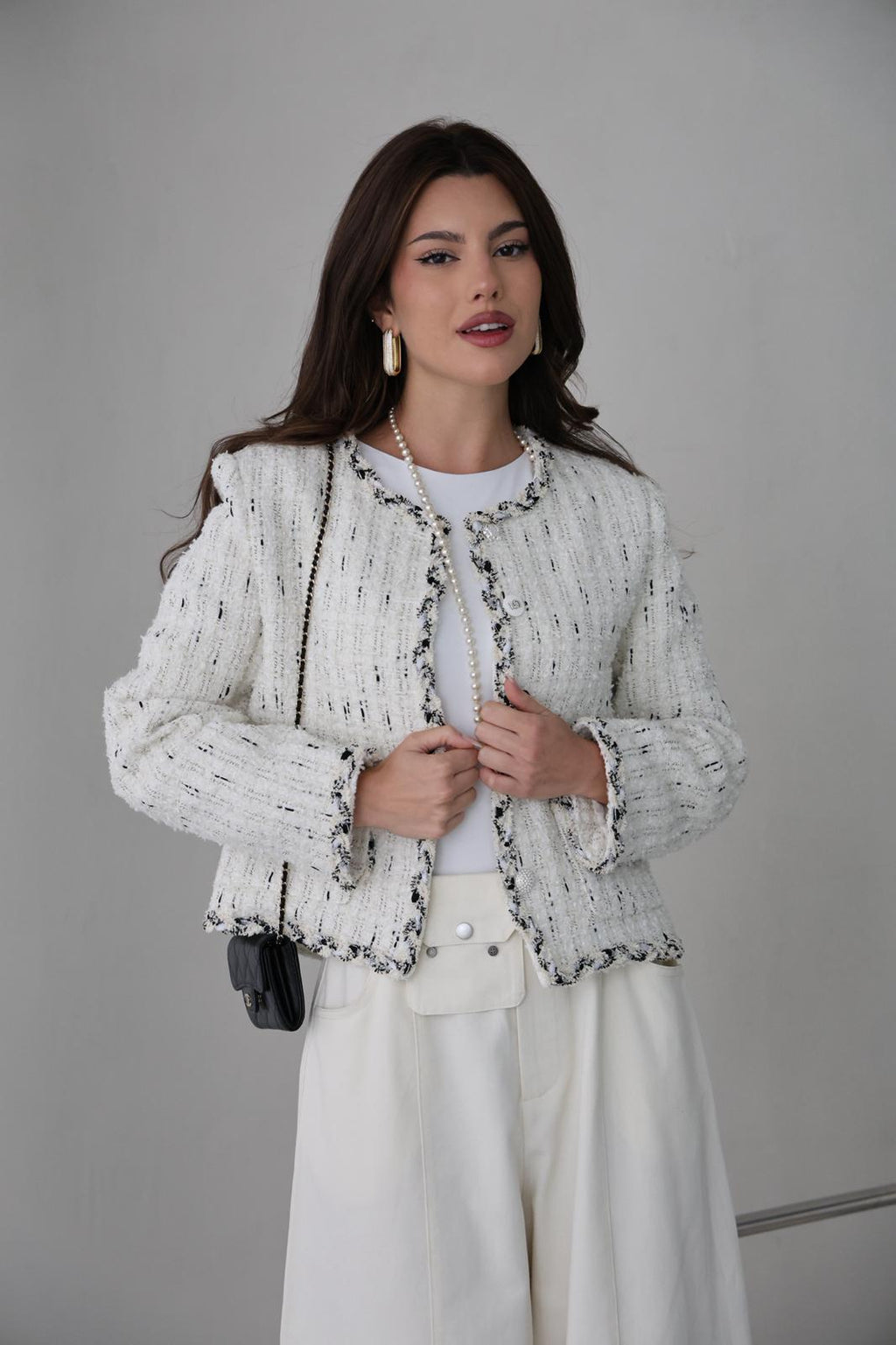 TWEED WHITE JACKET 25925