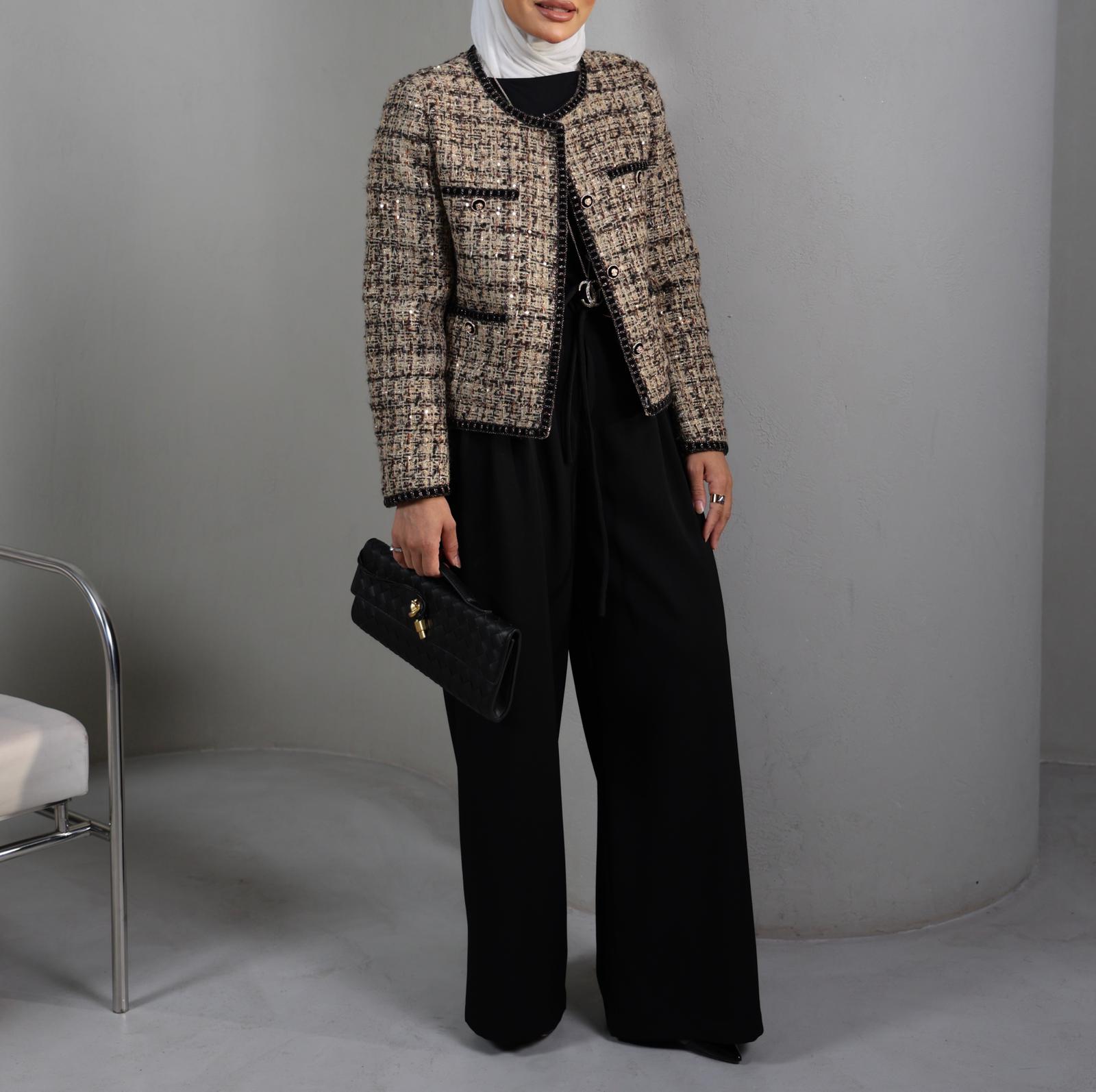 BLACK TWEED JACKET 26031