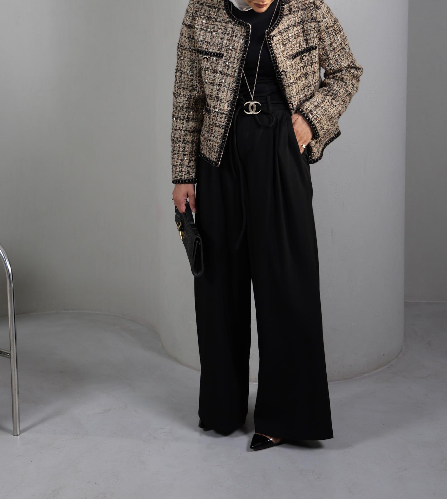 BLACK TWEED JACKET 26031