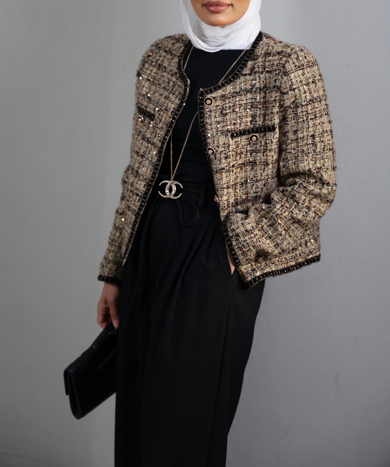 BLACK TWEED JACKET 26031