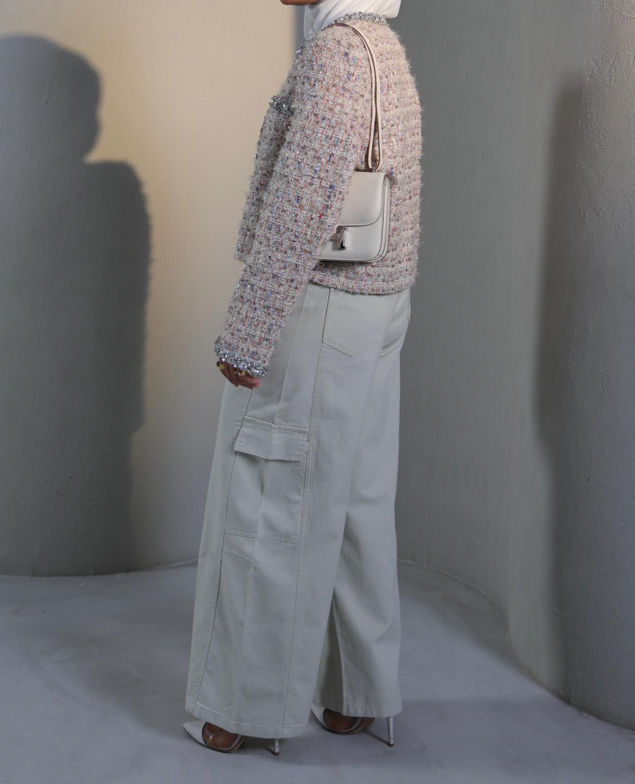 TWEED CYSTAL JACKET 26011