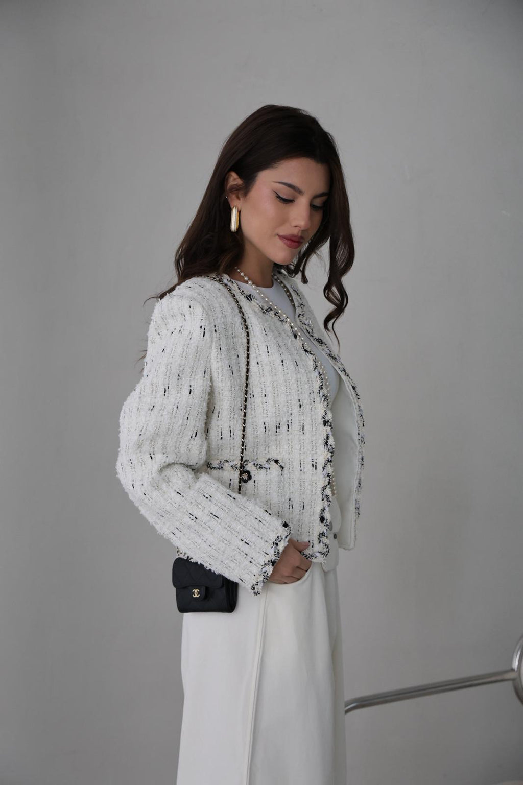 TWEED WHITE JACKET 25925