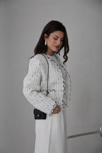 TWEED WHITE JACKET 25925