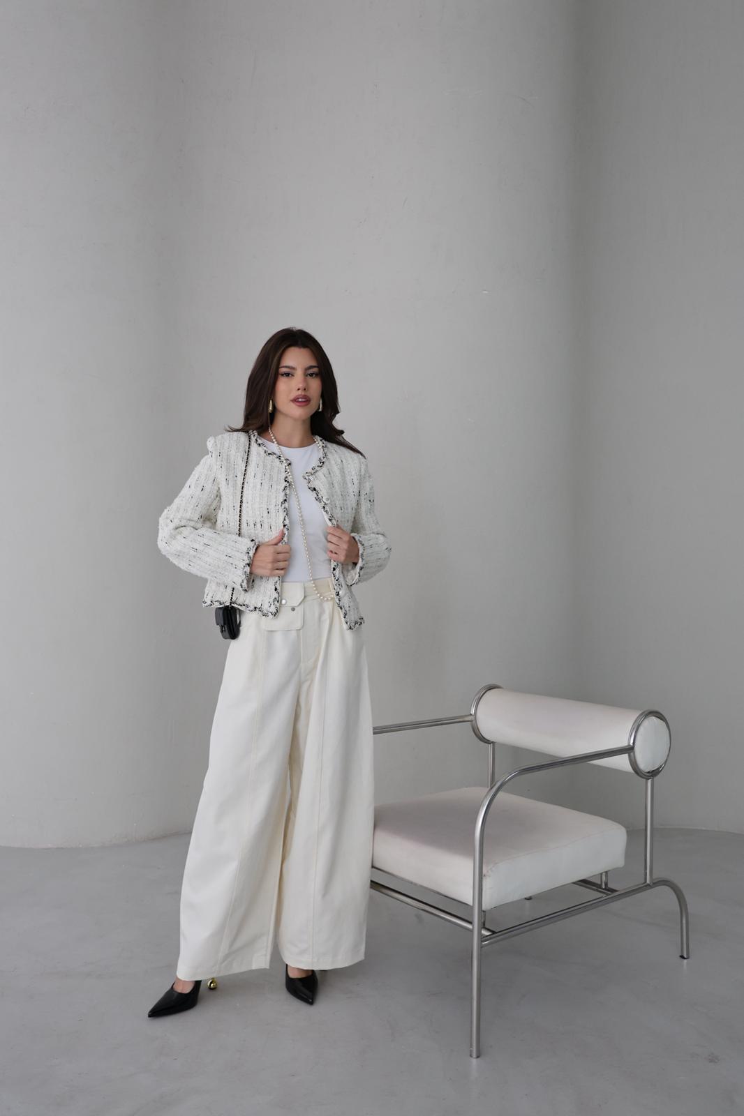 TWEED WHITE JACKET 25925