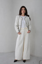 TWEED WHITE JACKET 25925