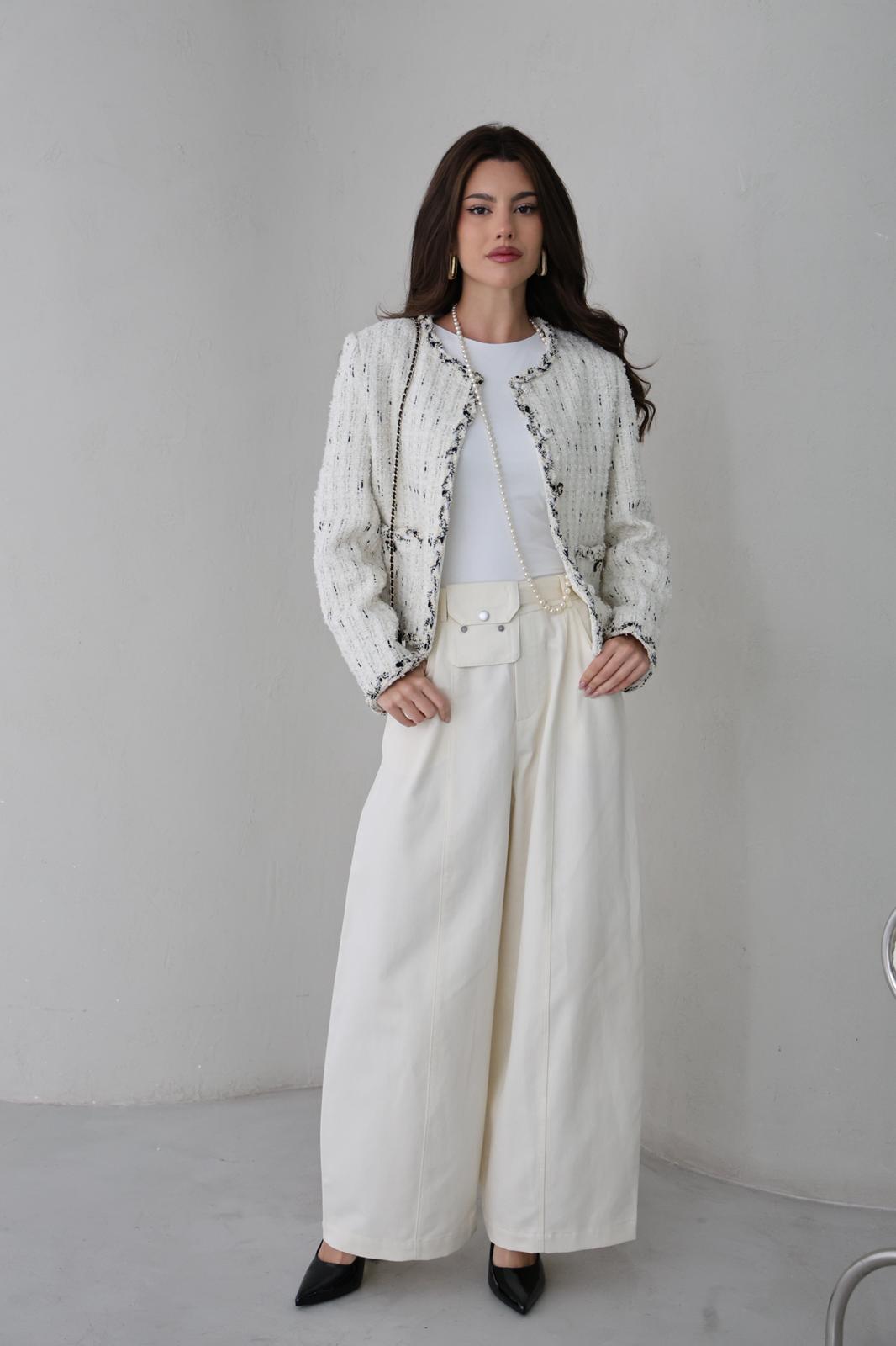 TWEED WHITE JACKET 25925