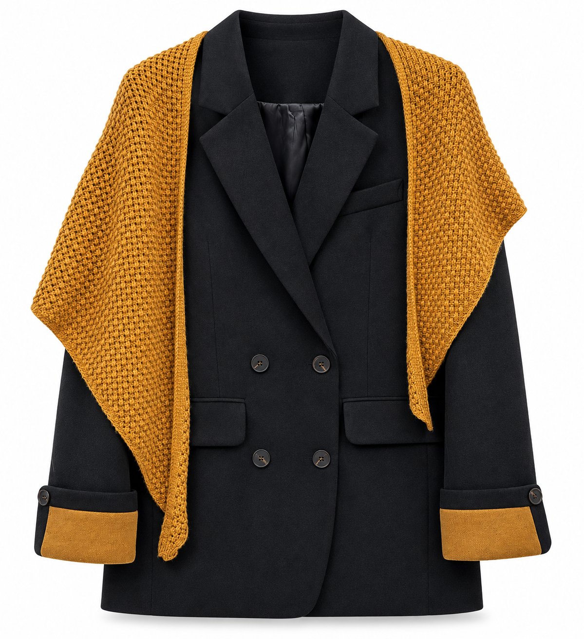 BLAZER W SCARF