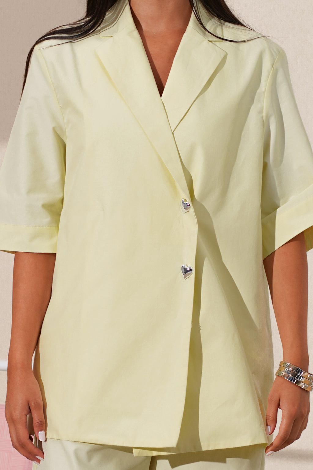 Short-Sleeve Blazer and pants Set