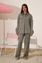 Shirt and pants with pockets