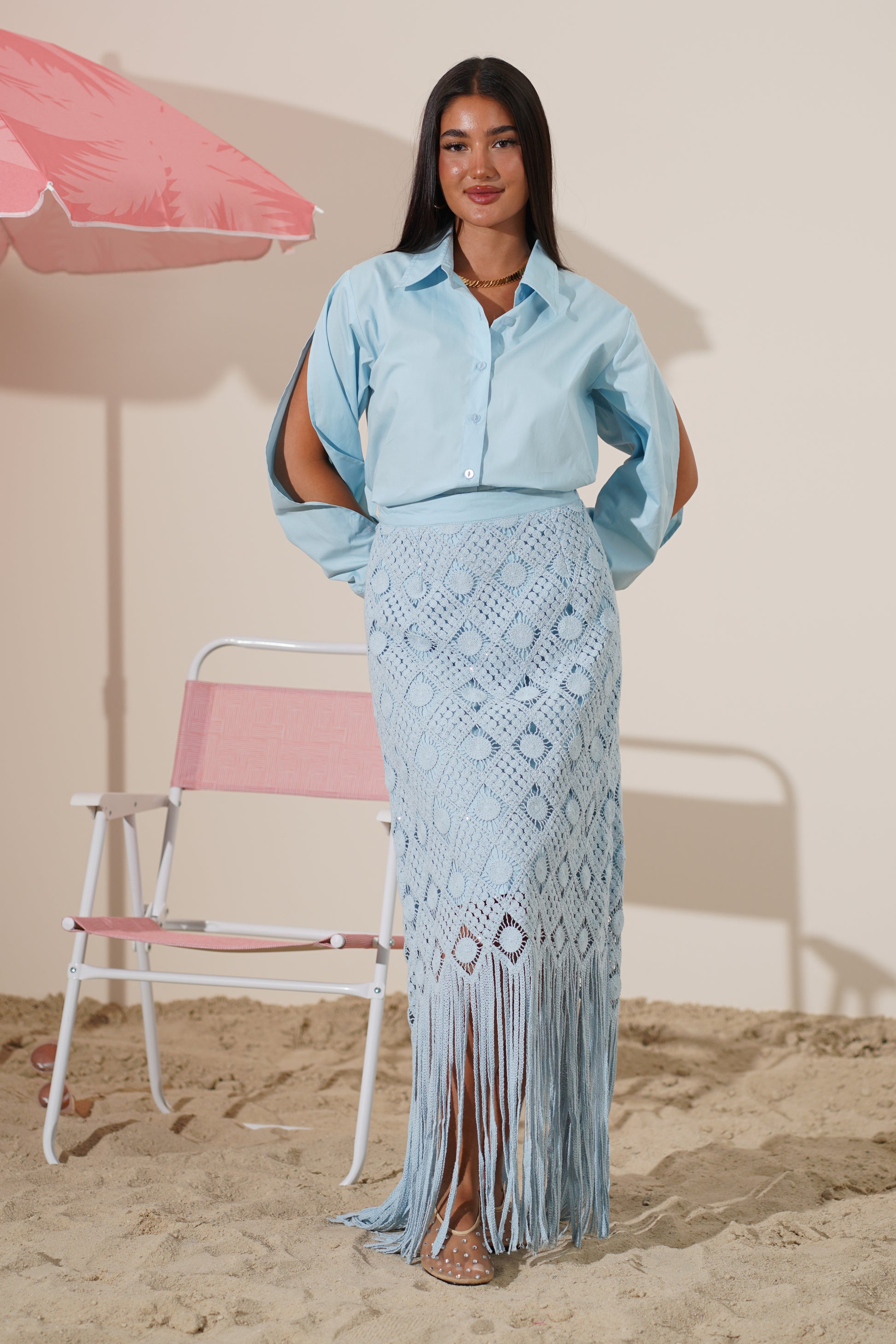 OCEAN SKIRT AND TOP
