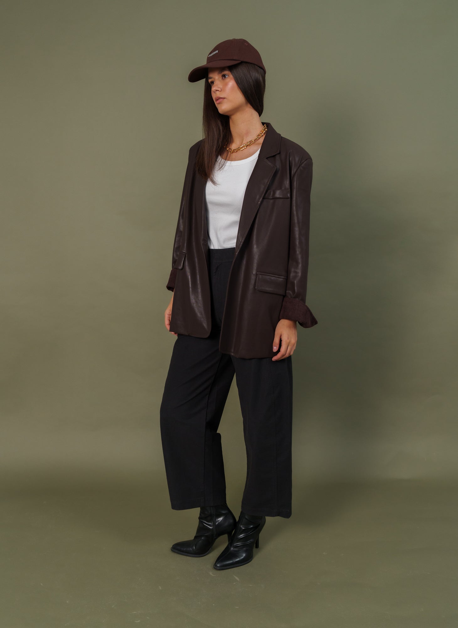 Maroon Leather Jacket