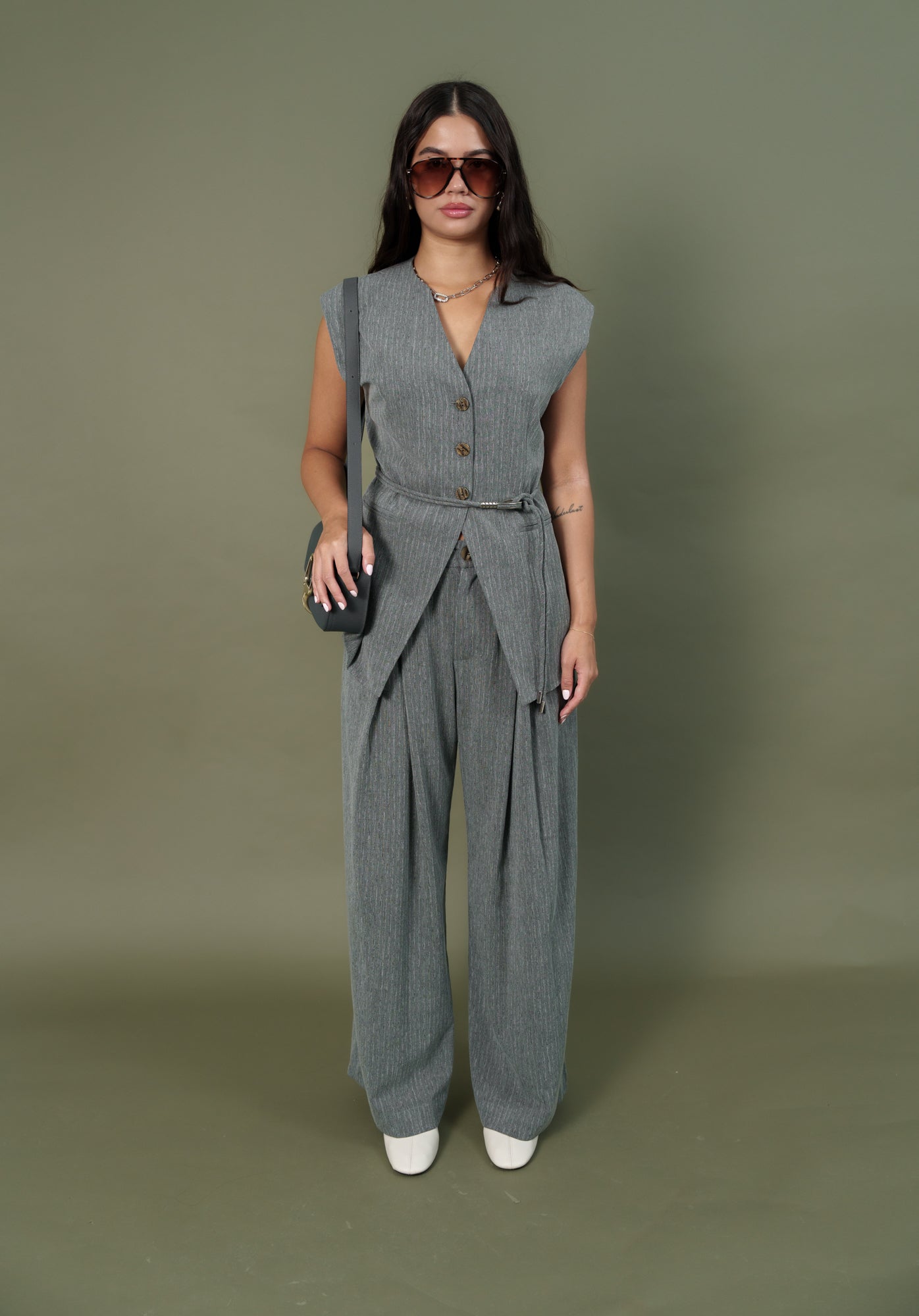 Gray Vest and pants set