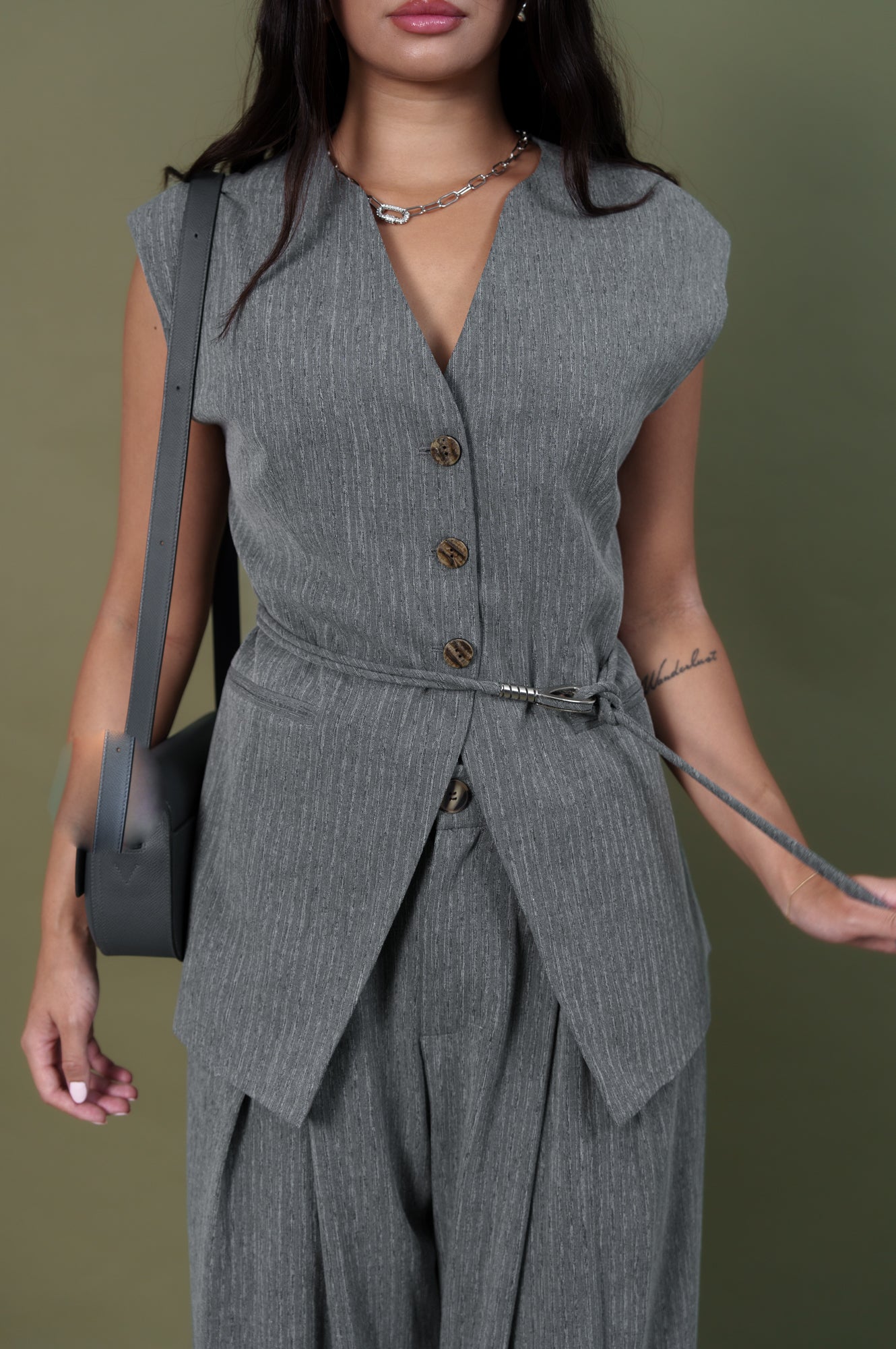 Gray Vest and pants set