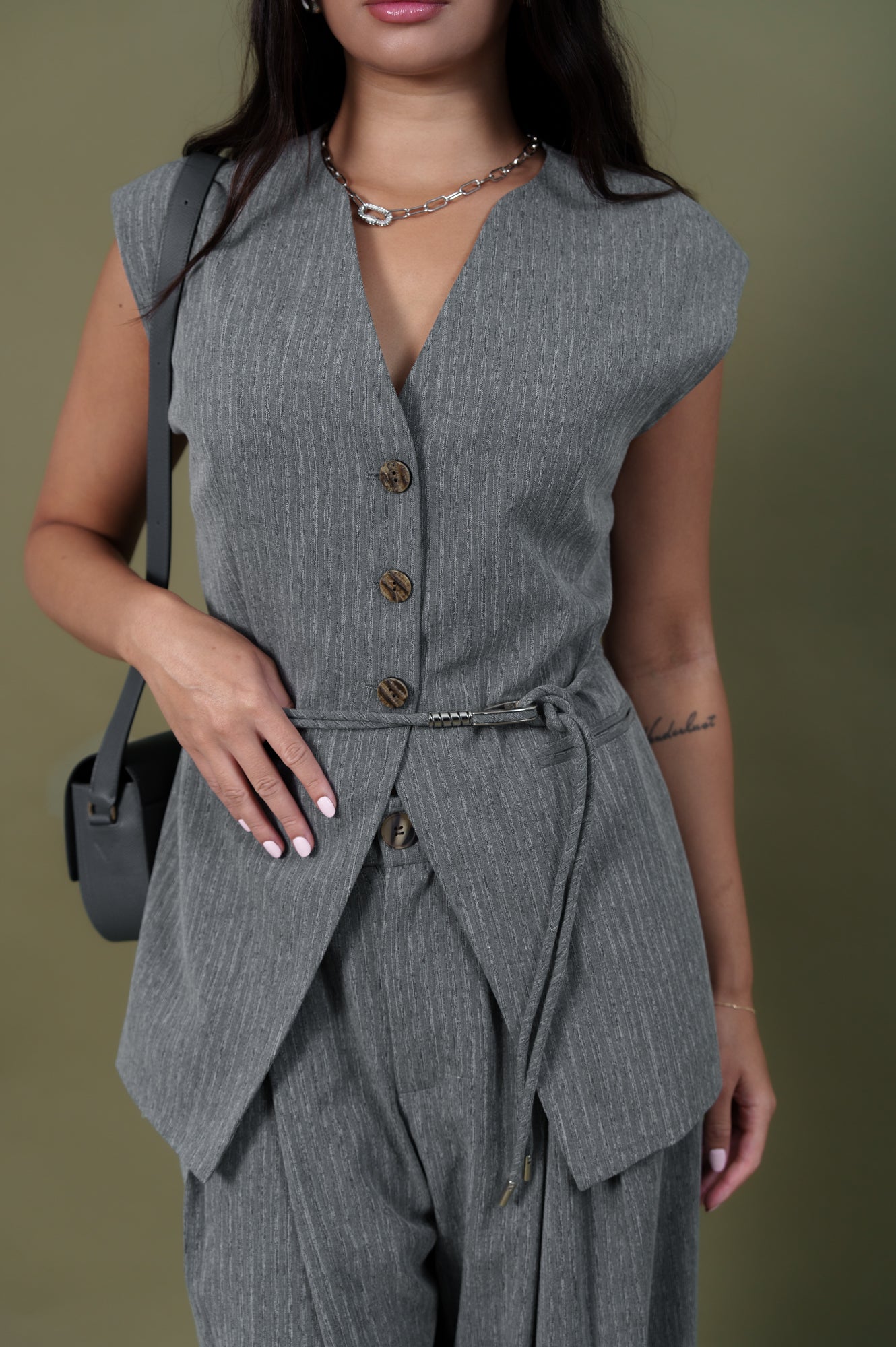 Gray Vest and pants set
