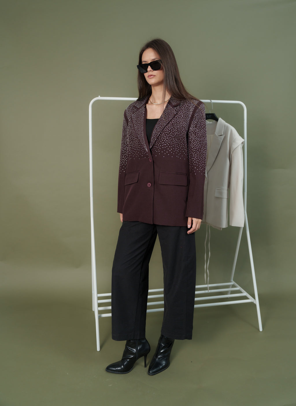 Strass Jacket only - Maroon