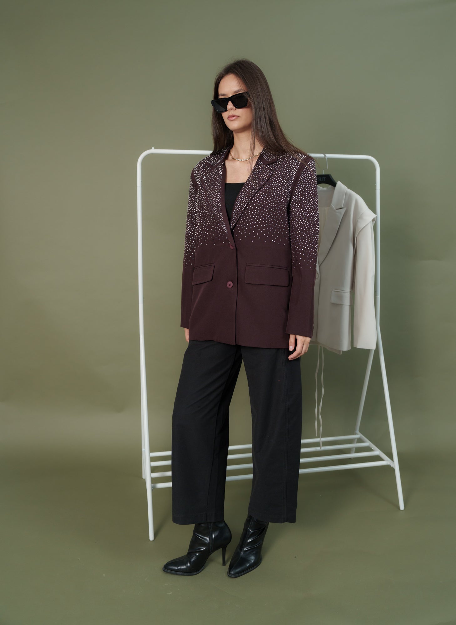 Strass Jacket only - Maroon