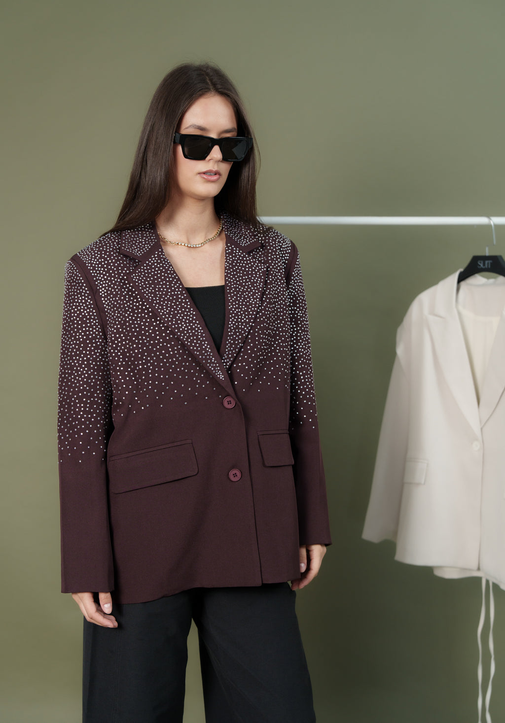 Strass Jacket only - Maroon