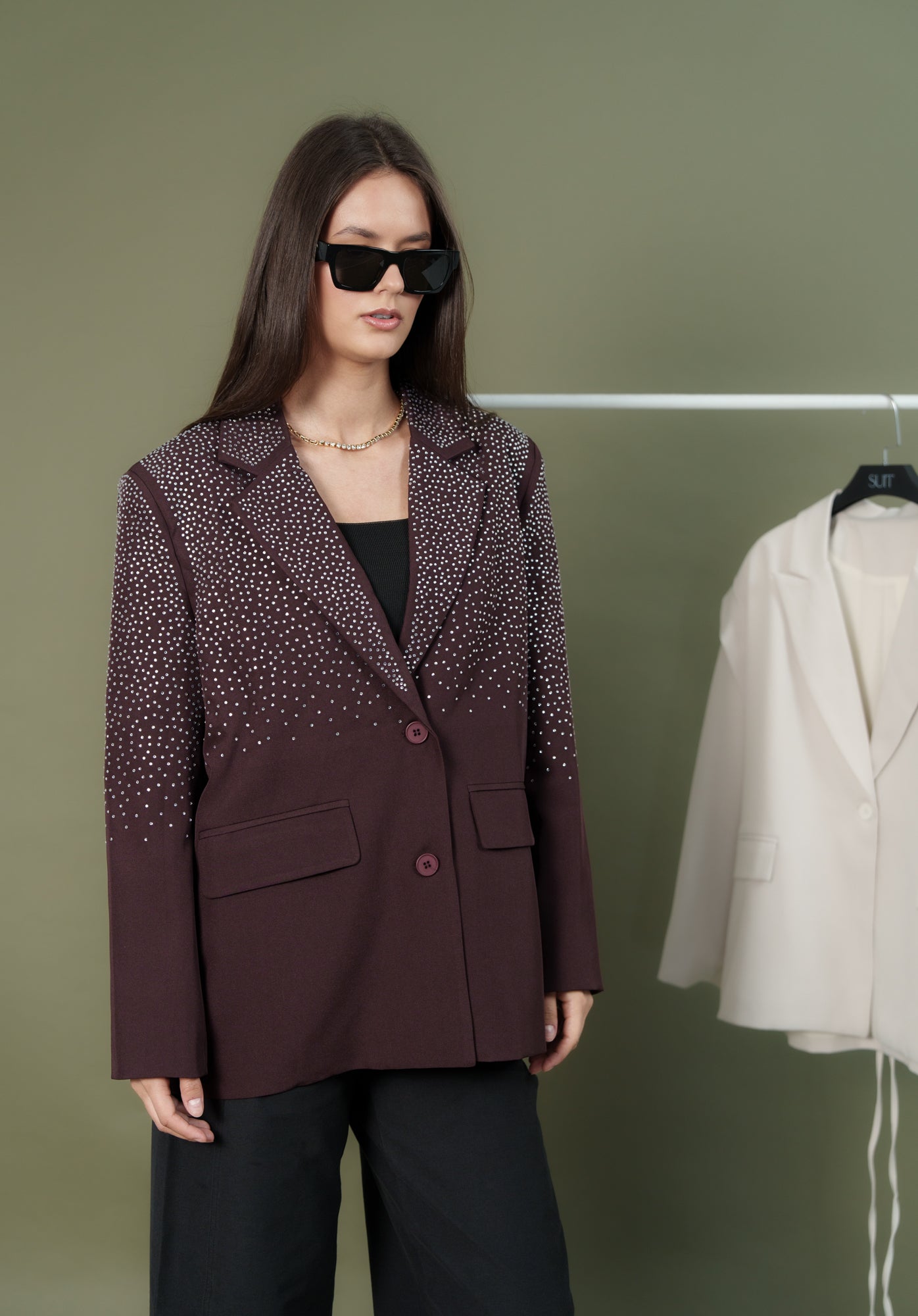 Strass Jacket only - Maroon
