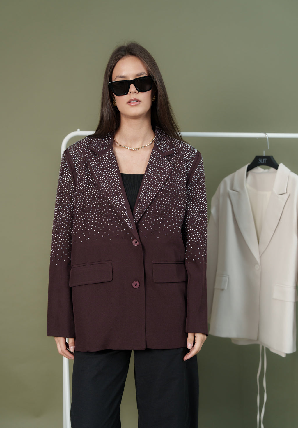 Strass Jacket only - Maroon