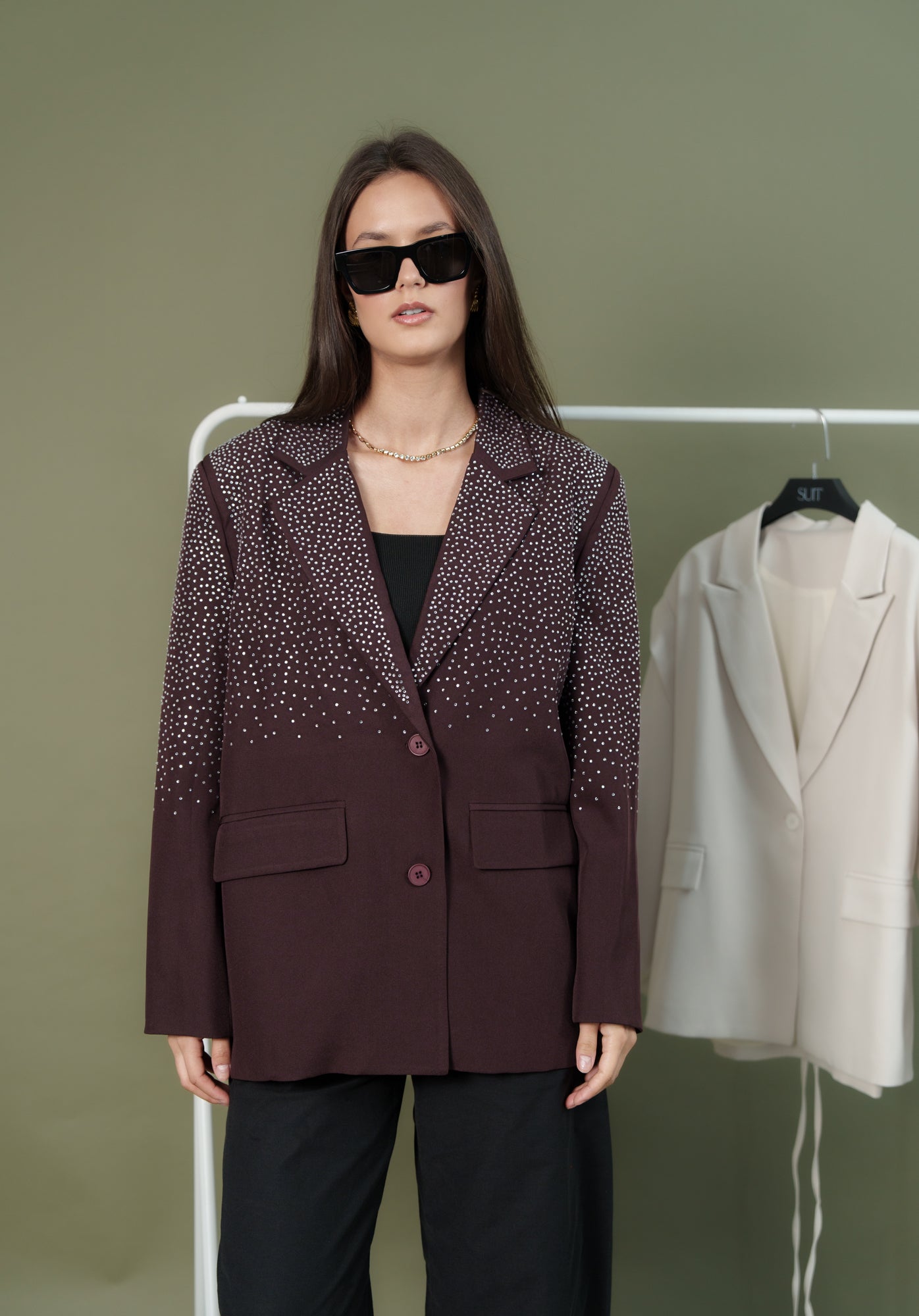 Strass Jacket only - Maroon