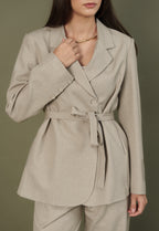 Biege suit Top and pant